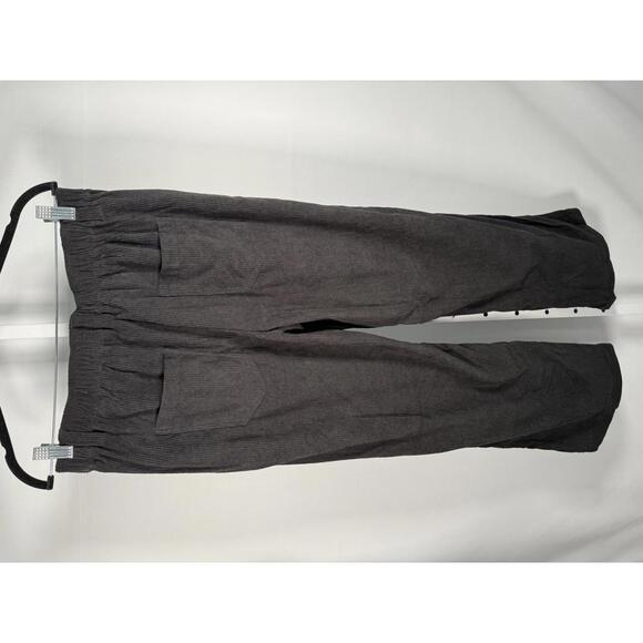 NWT Halara Mid Rise Pockets Straight Leg Corduroy Casual Pants Black Size M - Picture 8 of 11